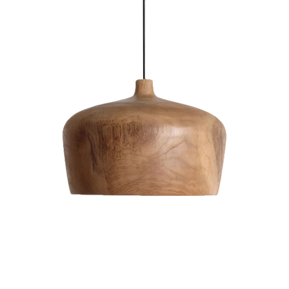 Lámpara colgante Sirocco de teca Dome - Ø 30x20 cm