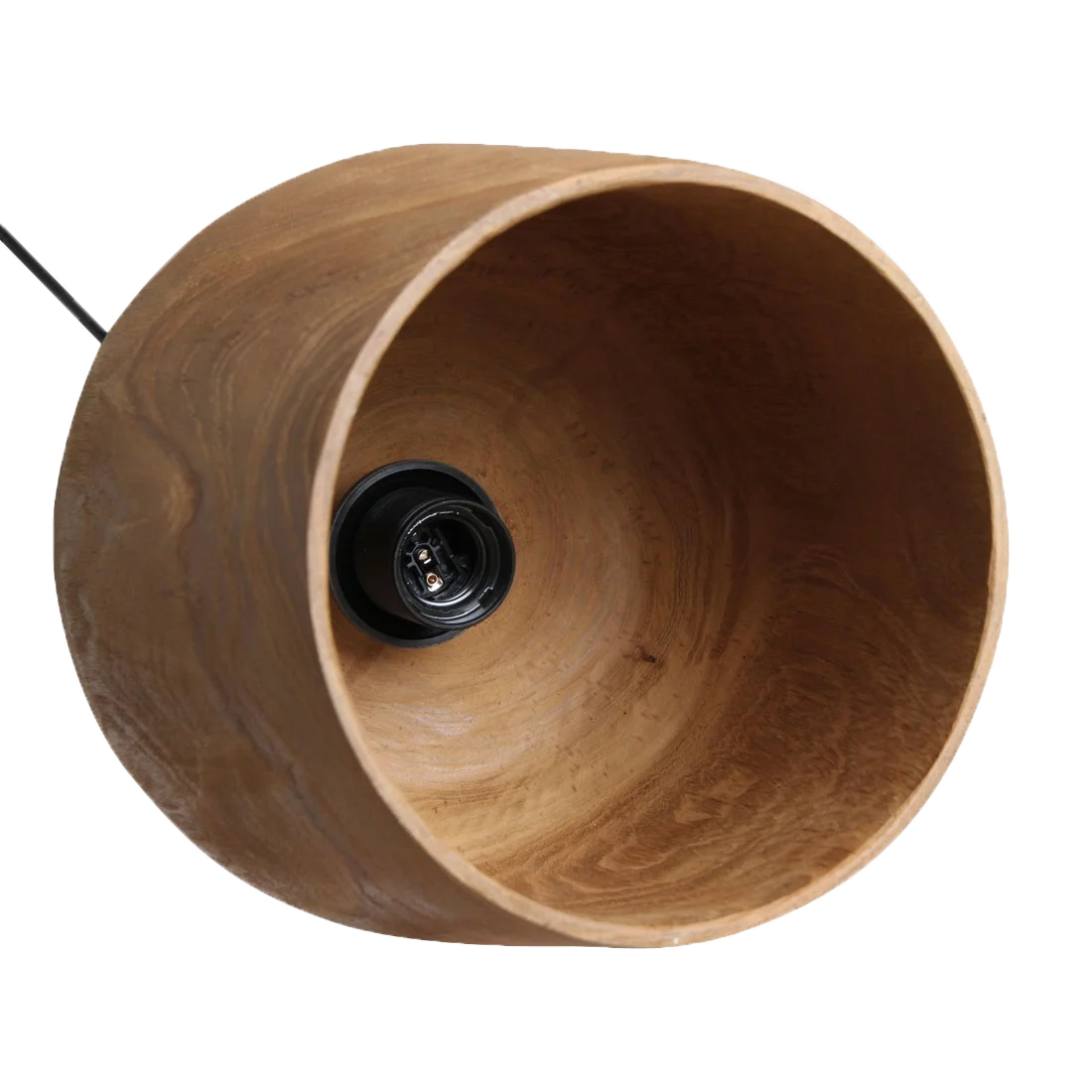 Lámpara colgante Sirocco de teca Bottle - Ø 25x28 cm