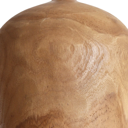 Lámpara colgante Sirocco de teca Bottle - Ø 25x28 cm