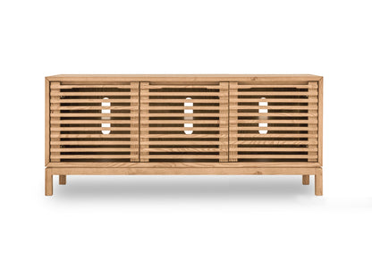 Mueble de TV Tanner de tres puertas color lino