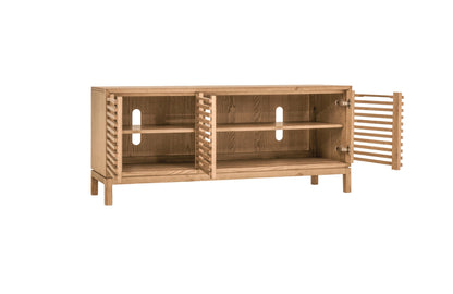 Mueble de TV Tanner de tres puertas color lino