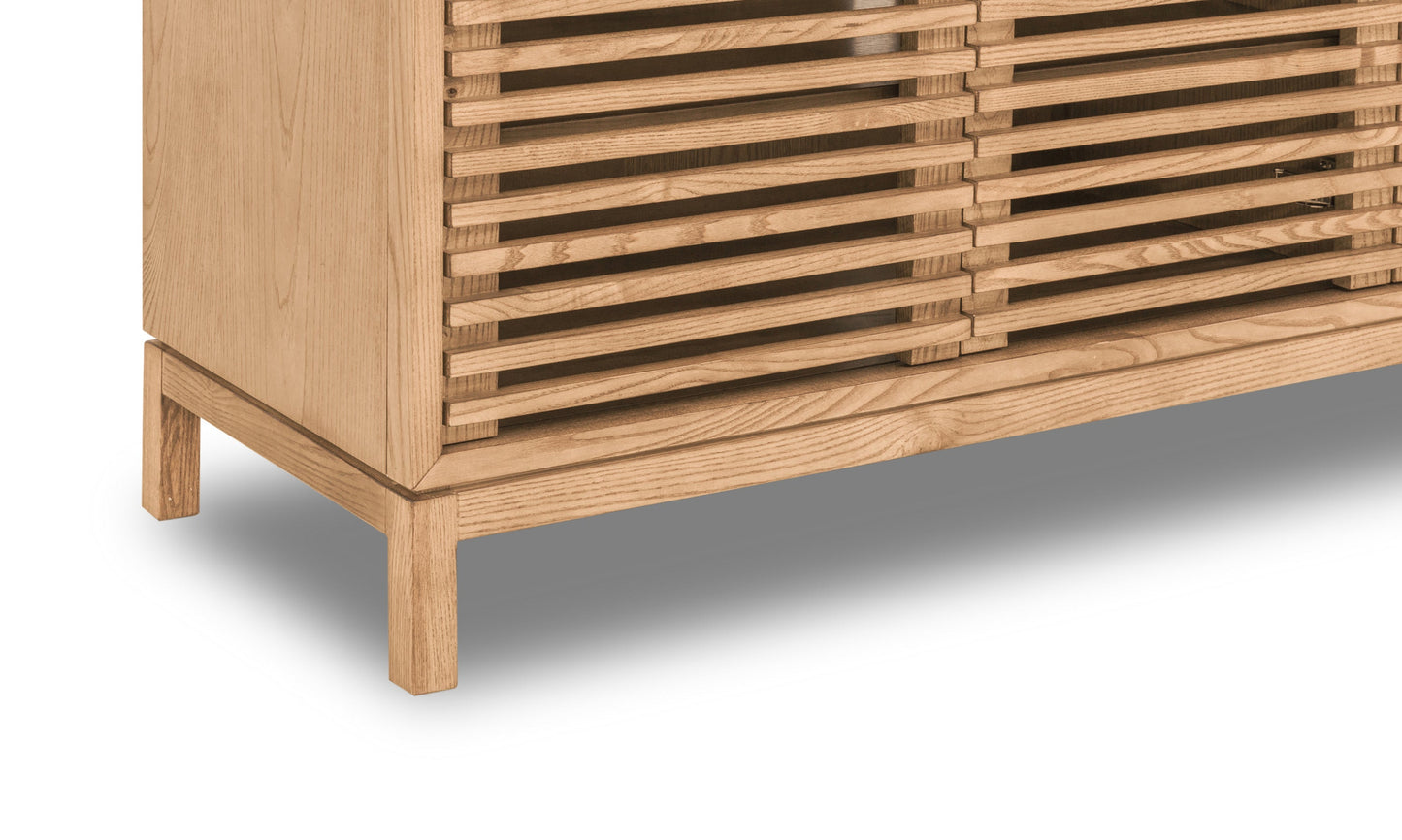 Mueble de TV Tanner de tres puertas color lino