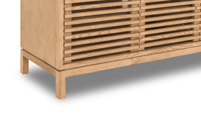 Mueble de TV Tanner de tres puertas color lino