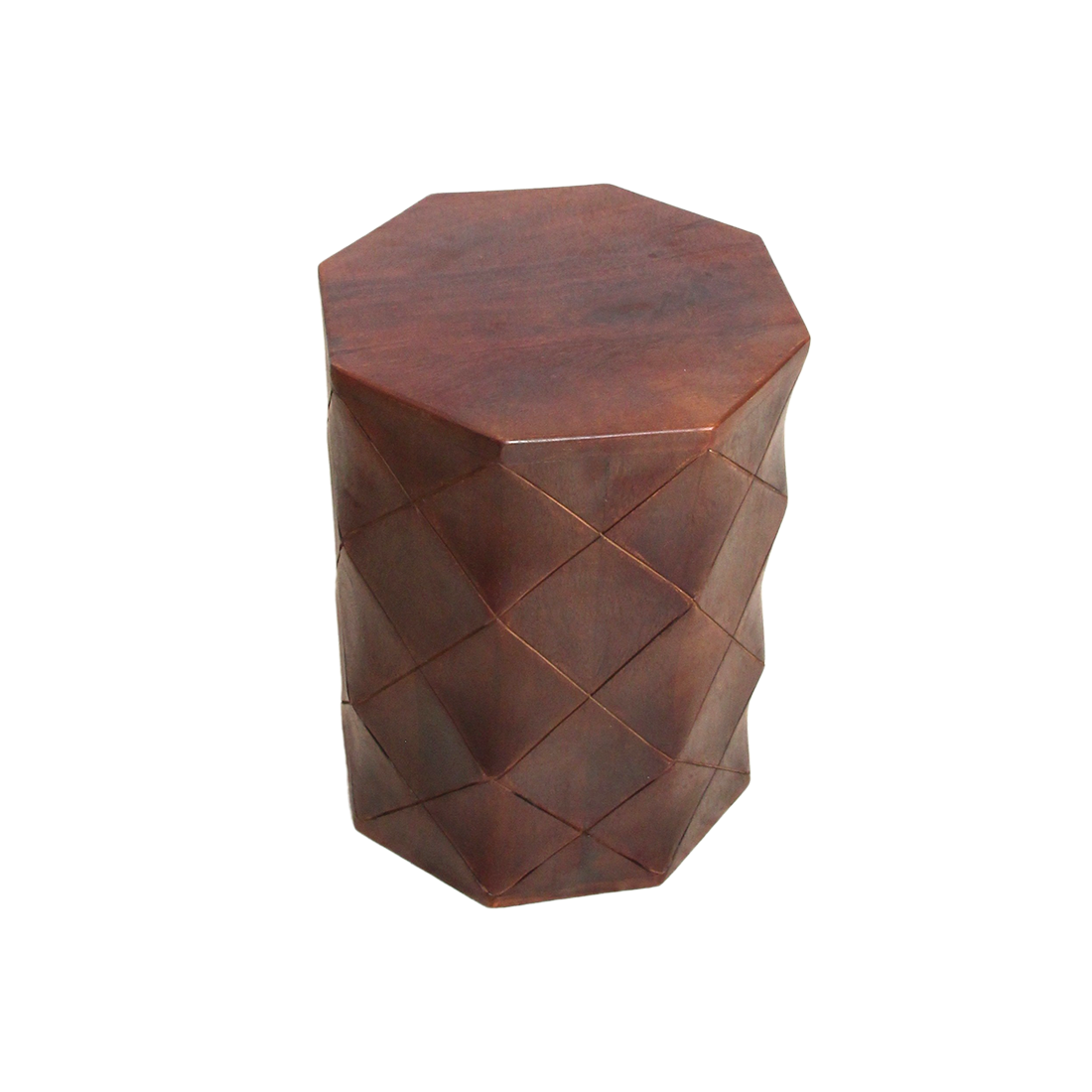 Taburete/mesa auxiliar de madera de mango Pacífico Tonga