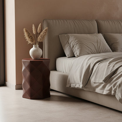 Taburete/mesa auxiliar de madera de mango Pacífico Tonga