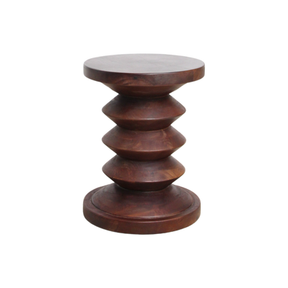 Taburete/mesa auxiliar de madera de mango del Pacífico Kiribati