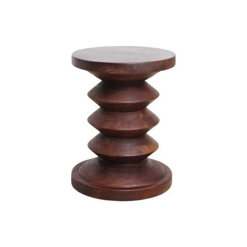 Taburete/mesa auxiliar de madera de mango del Pacífico Kiribati