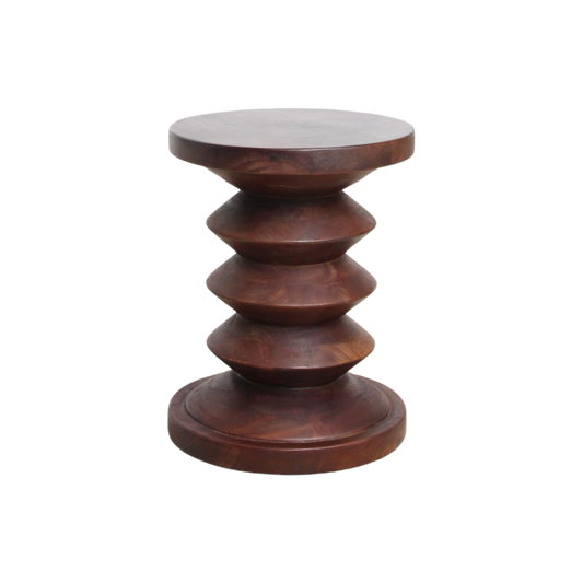 Taburete/mesa auxiliar de madera de mango del Pacífico Kiribati