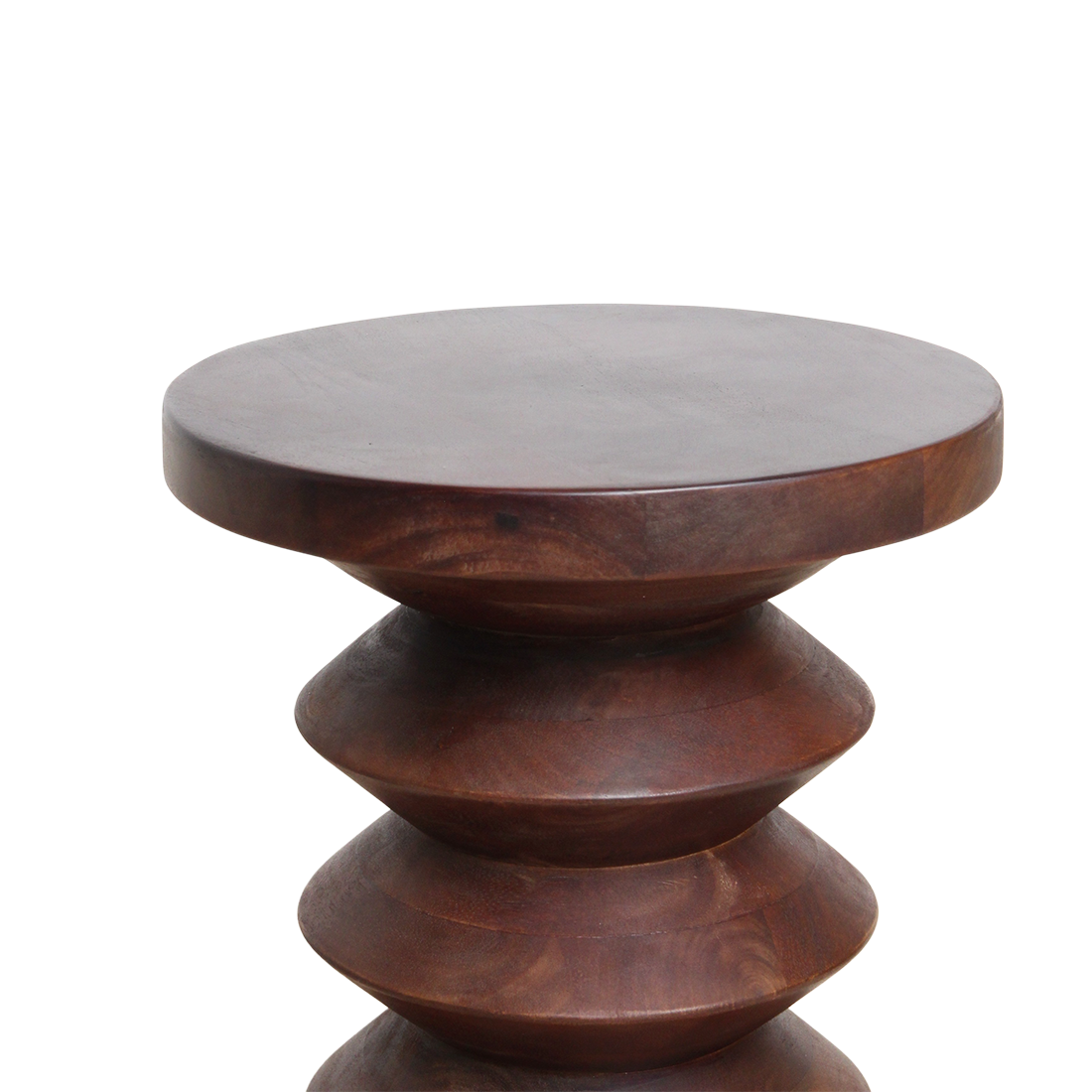 Taburete/mesa auxiliar de madera de mango del Pacífico Kiribati