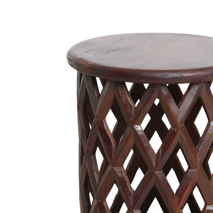 Taburete/mesa auxiliar de madera de mango del Pacífico Palau