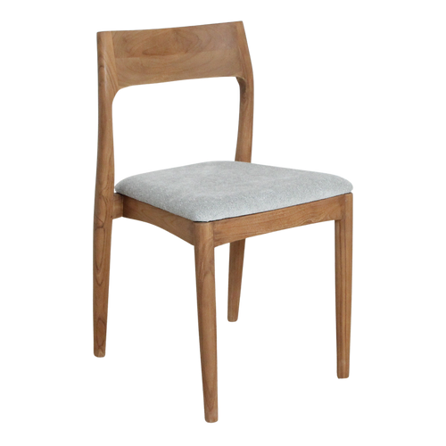 Sillas de comedor Freya de teca verde claro (juego de 2)