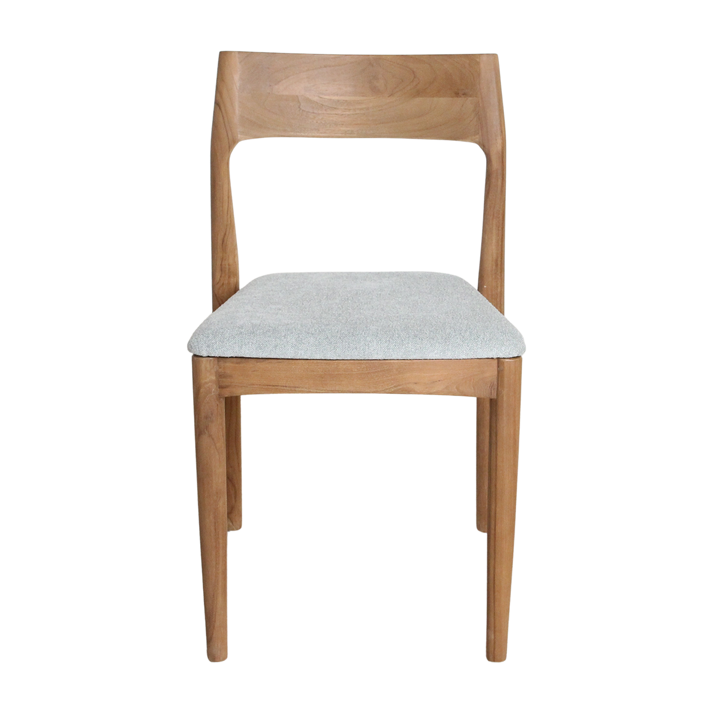 Sillas de comedor Freya de teca verde claro (juego de 2)