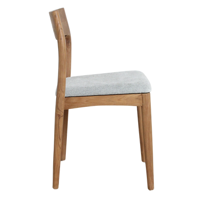 Sillas de comedor Freya de teca verde claro (juego de 2)