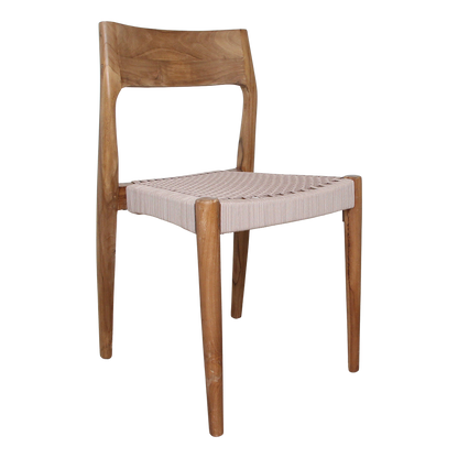 Silla de jardín Freya de teca oscura - natural (juego de 2)