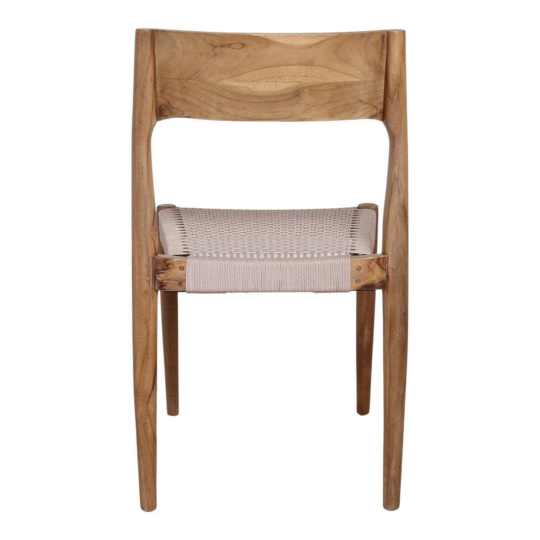 Silla de jardín Freya de teca oscura - natural (juego de 2)