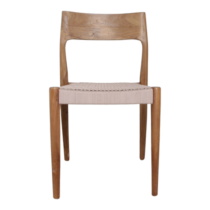 Silla de jardín Freya de teca oscura - natural (juego de 2)