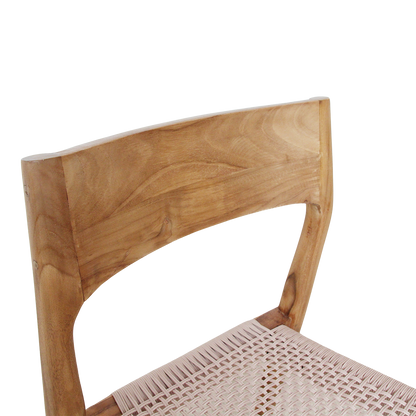 Silla de jardín Freya de teca oscura - natural (juego de 2)