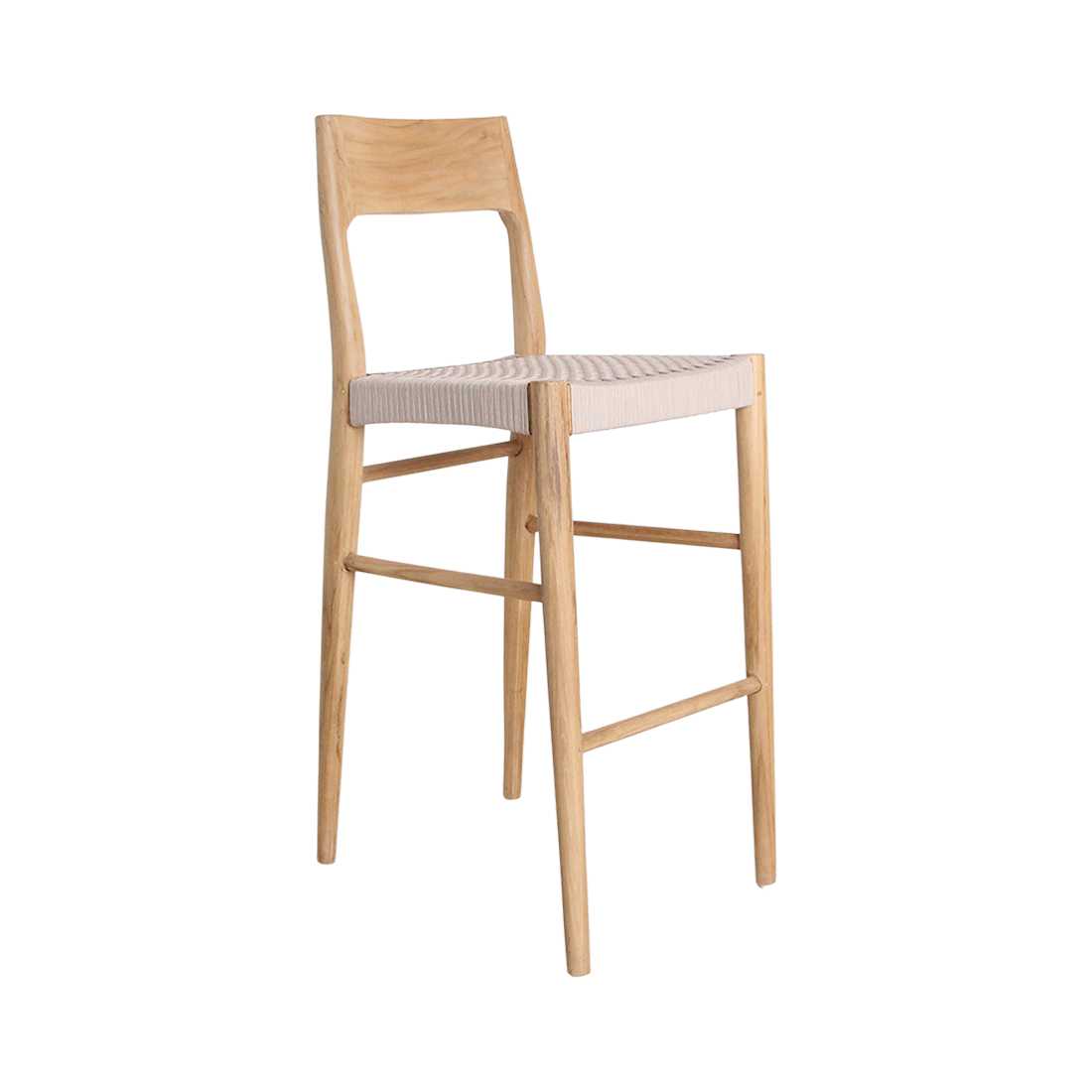 Taburete de bar de teca Freya para exterior