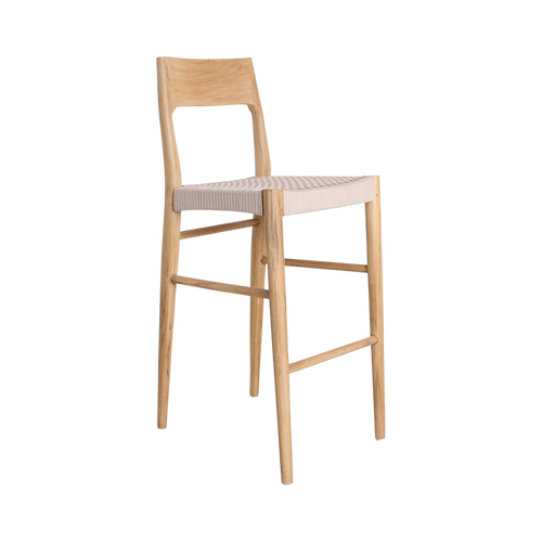 Taburete de bar de teca Freya para exterior