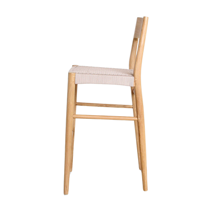 Taburete de bar de teca Freya para exterior