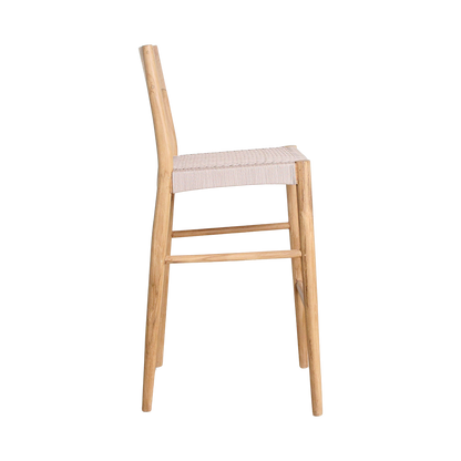 Taburete de bar de teca Freya para exterior