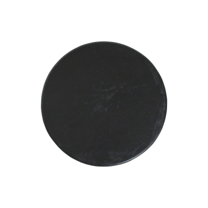 Mesa auxiliar de teca Forma Rizo negra