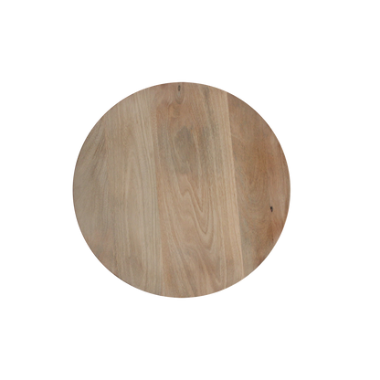 Mesa auxiliar Bullnose invertida natural Ø 50 cm