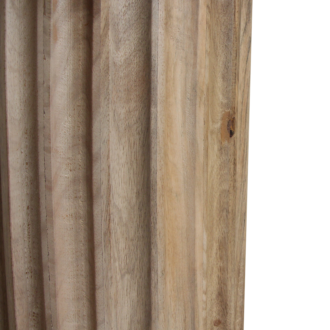 Mesa auxiliar Bullnose invertida natural Ø 50 cm