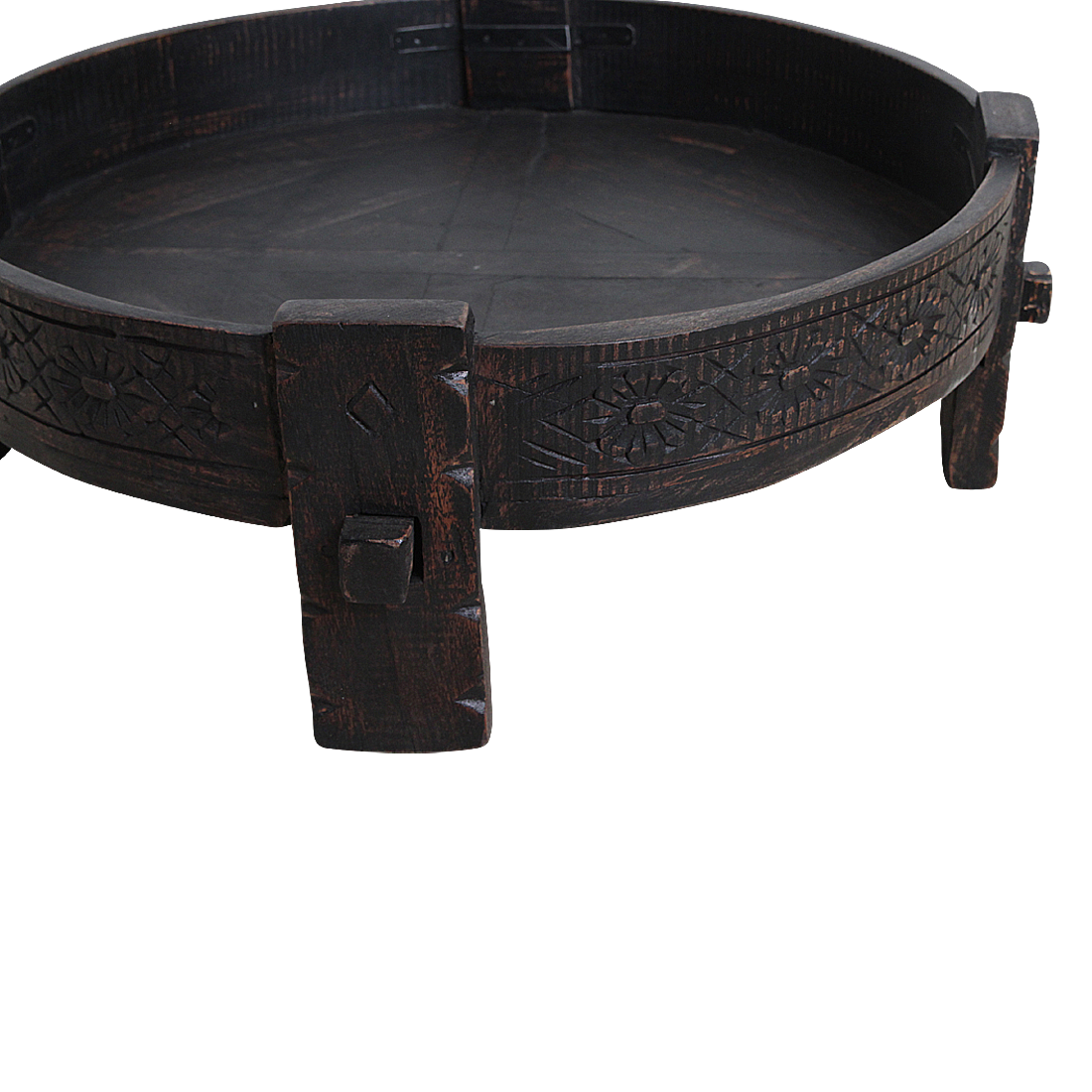 Mesa auxiliar Chakki negra - 73x73x25 cm