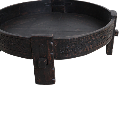 Mesa auxiliar Chakki negra - 73x73x25 cm