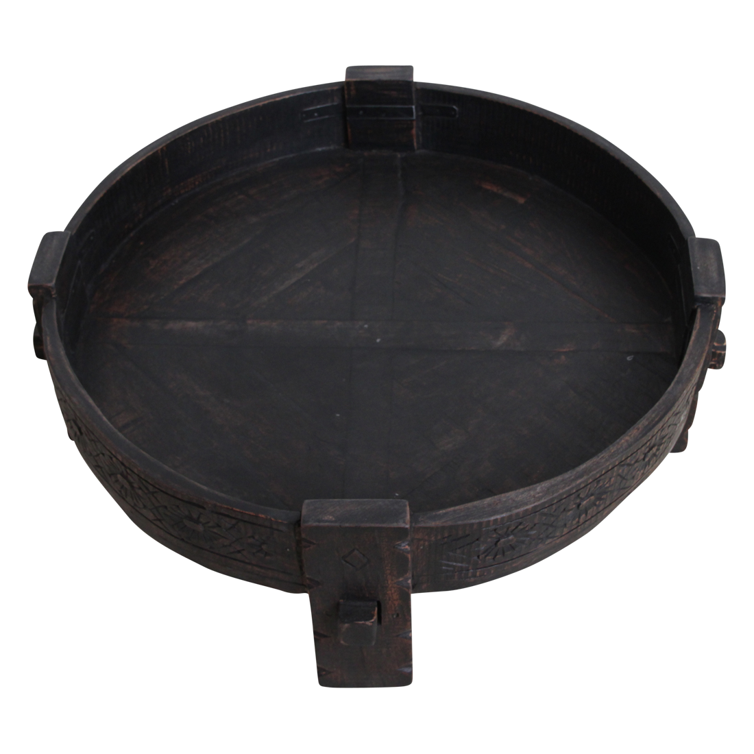 Mesa auxiliar Chakki negra - 73x73x25 cm