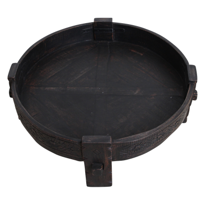Mesa auxiliar Chakki negra - 73x73x25 cm