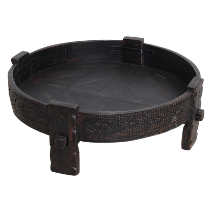 Mesa auxiliar Chakki negra - 73x73x25 cm