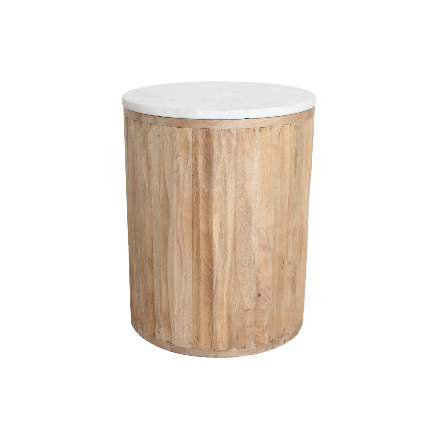Mesa auxiliar de mármol Malacca - blanco