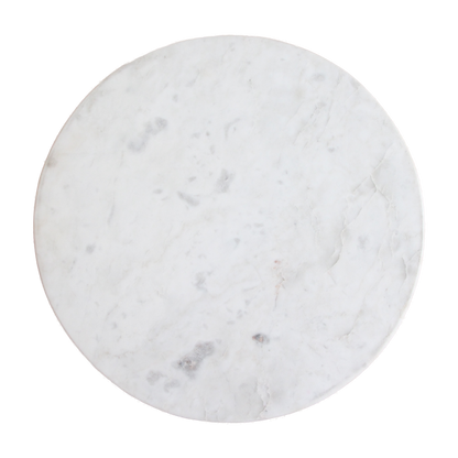 Mesa auxiliar de mármol Malacca - blanco