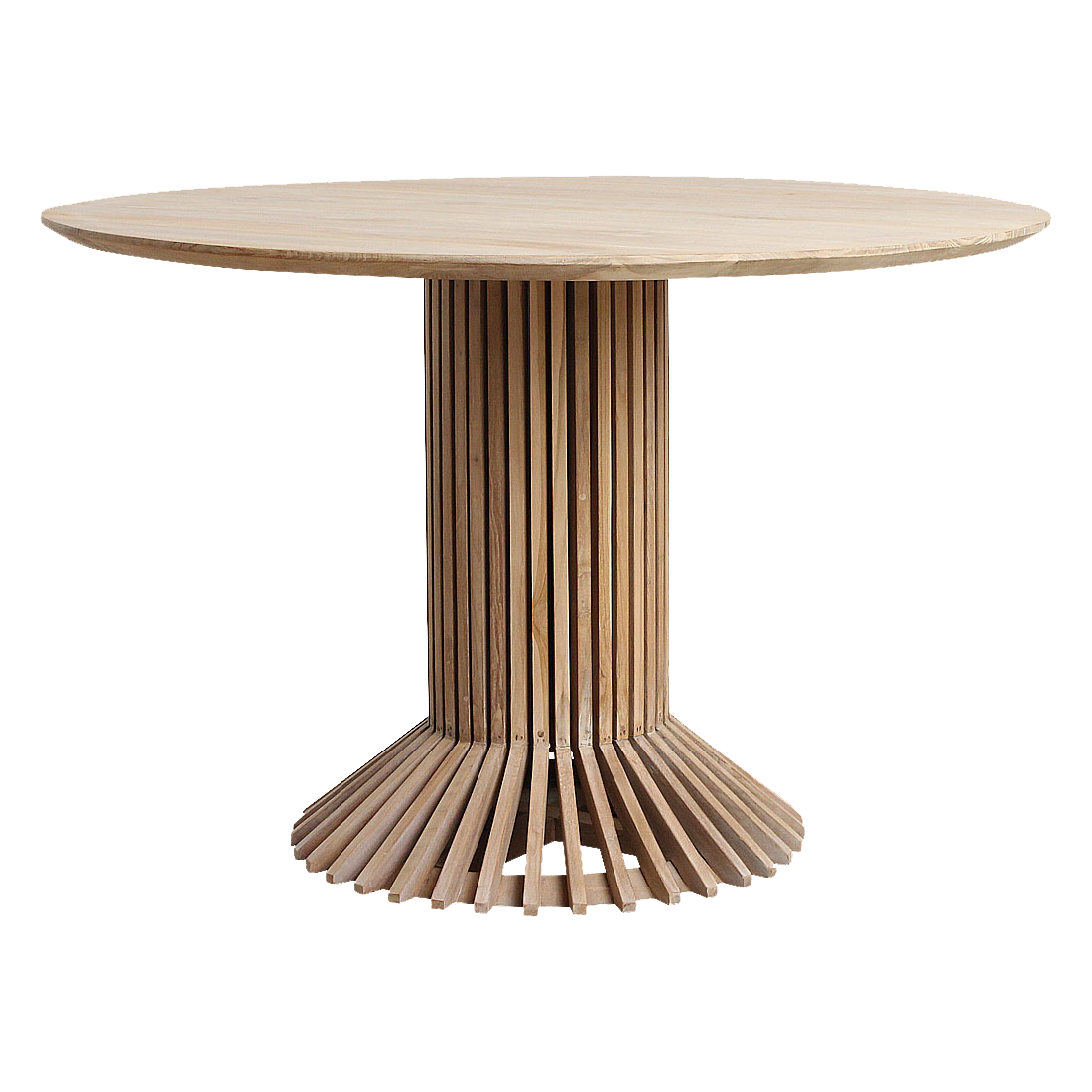 Mesa de comedor redonda de teca Eiffel - Ø 120 cm