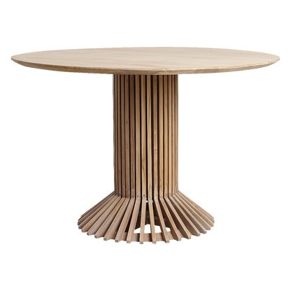 Mesa de comedor redonda de teca Eiffel - Ø 120 cm