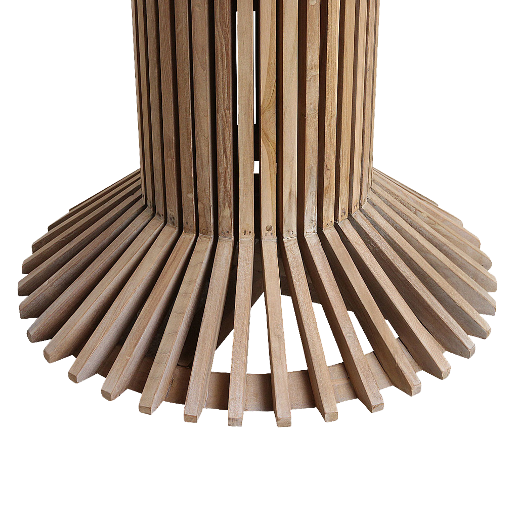Mesa de comedor redonda de teca Eiffel - Ø 120 cm