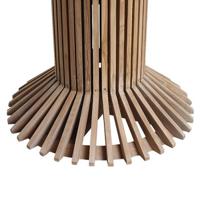Mesa de comedor redonda de teca Eiffel - Ø 120 cm