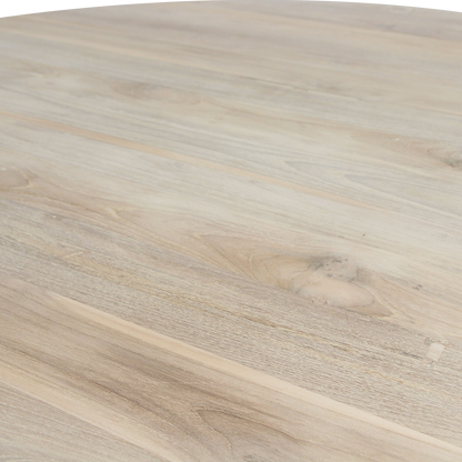 Mesa de comedor redonda de teca Eiffel - Ø 120 cm
