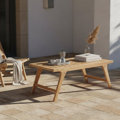 Mesa de centro de teca para exterior Odin