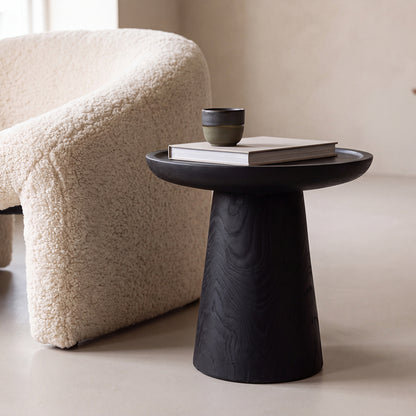 Mesa auxiliar de teca negra Dusk - negra