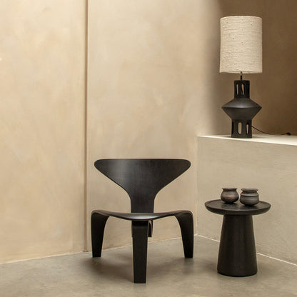 Mesa auxiliar de teca negra Dusk - negra