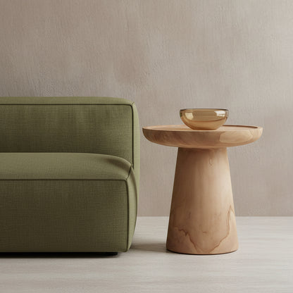 Mesa auxiliar de teca Nero Ray - teca natural