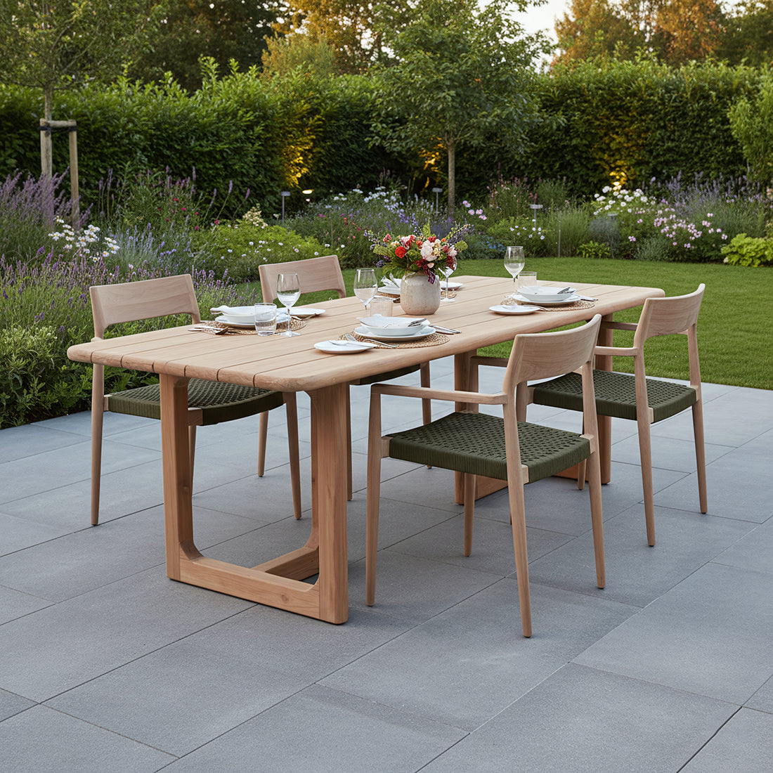 Mesa de jardín Primavera de teca - 200 cm