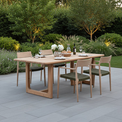 Mesa de jardín Primavera de teca - 200 cm