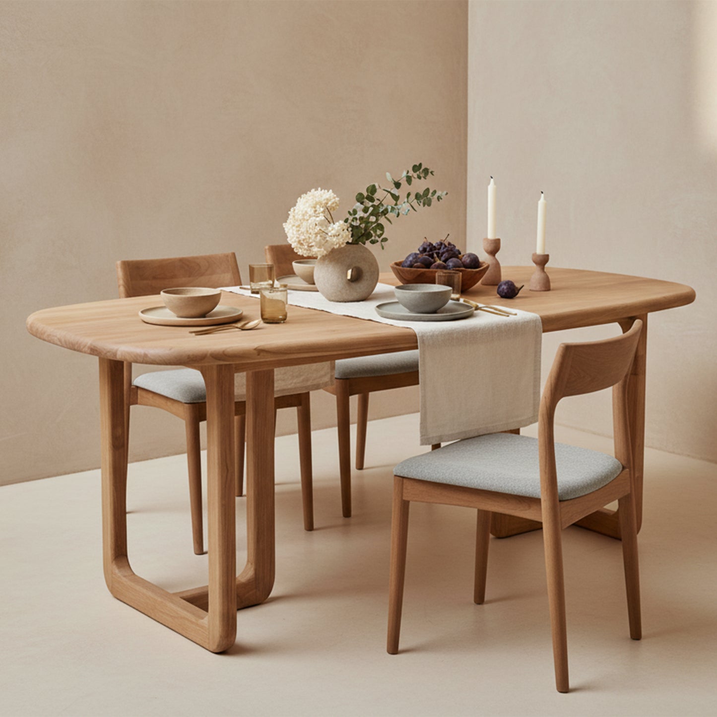 Mesa de comedor Winter de teca - 200 cm