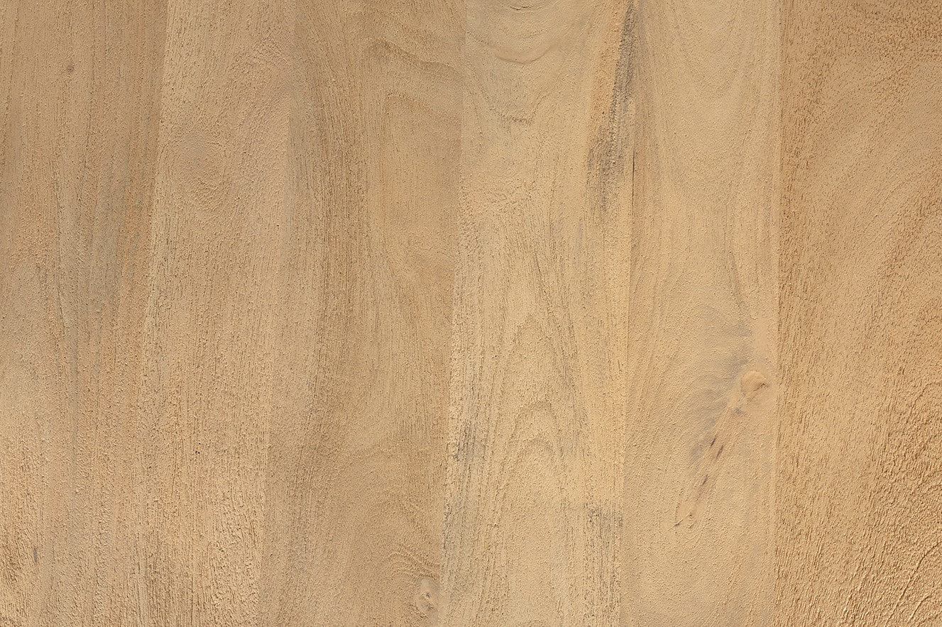 Mesa de comedor redonda de 130 cm, de madera de acacia Groovy Natural