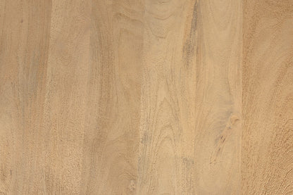 Mesa de comedor redonda de 130 cm, de madera de acacia Groovy Natural